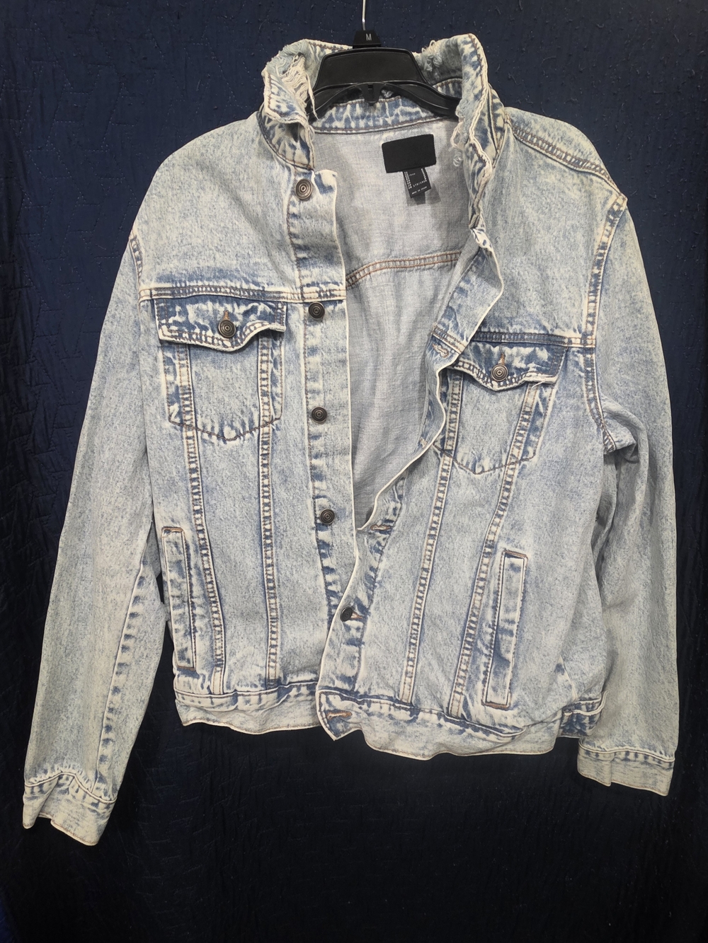 Forever 21 Light Blue Acid Wash Denim Jacket